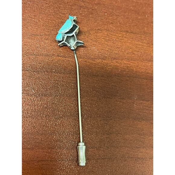 VTG Native American Zuni Bird Multi Stone Inlaid Stick Pin - Picture 1 of 3
